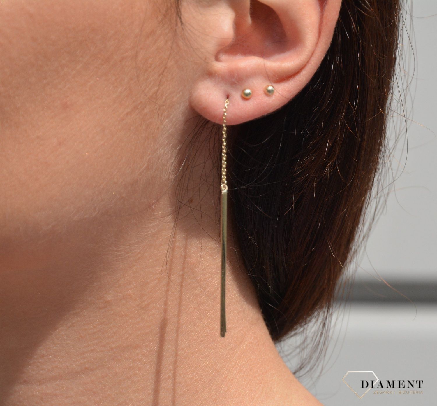 Kolczyki złote wiszące 333 pałeczki przeciągane.jpg